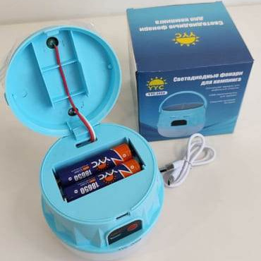 Підвісна кемпінгова лампа із сонячною панеллю